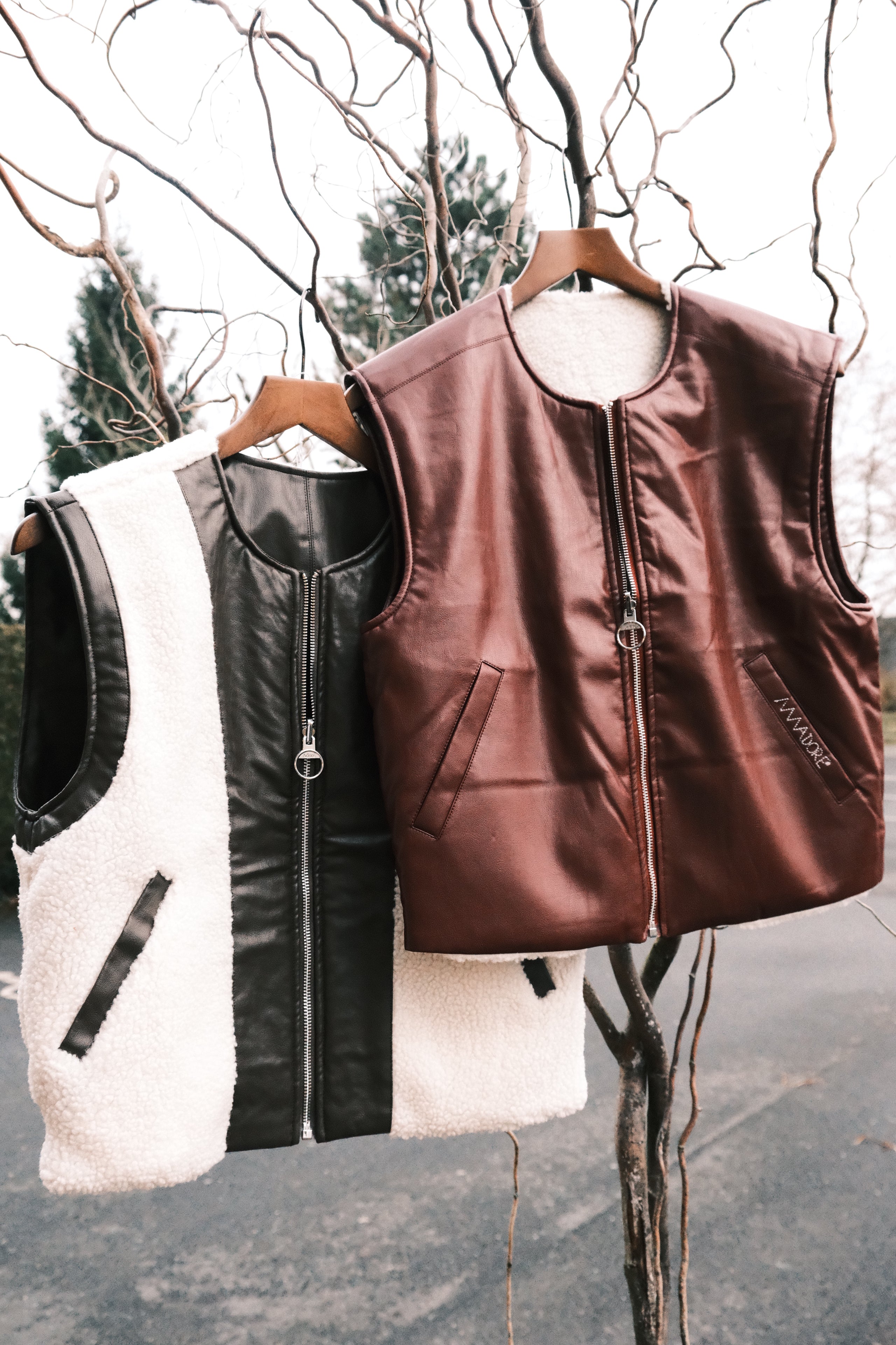 Sans manches réversible