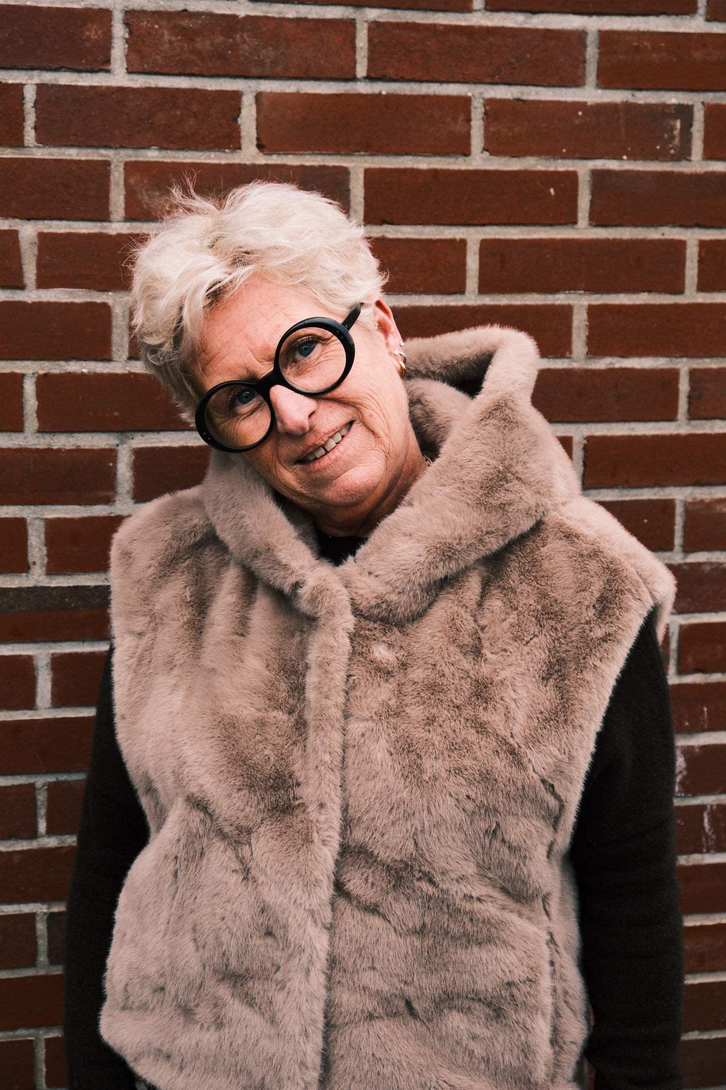 Fourrure sans manche