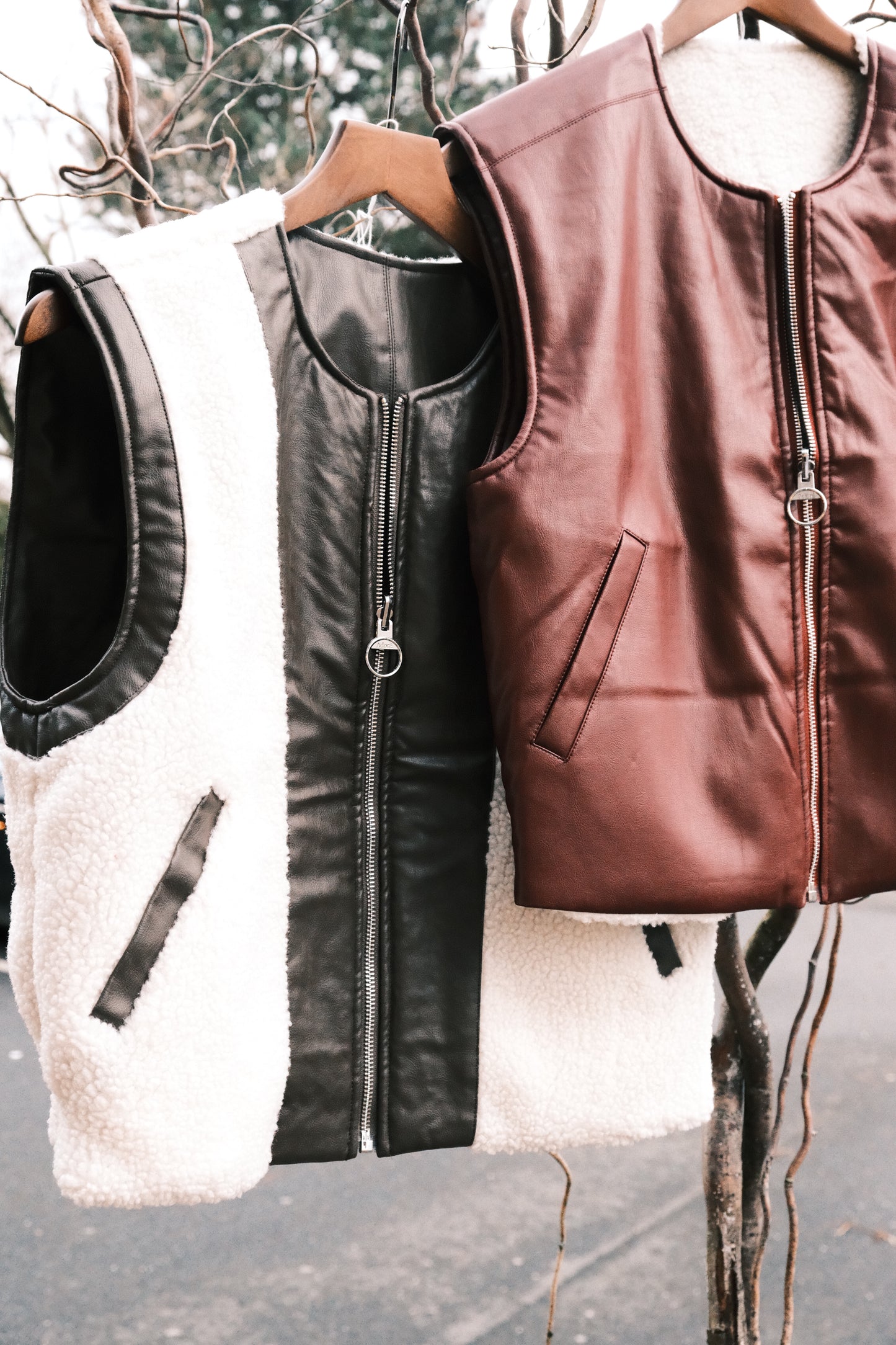 Sans manches réversible