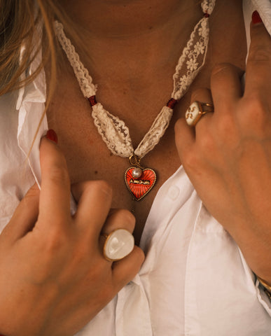 Collier Juliette en rouge