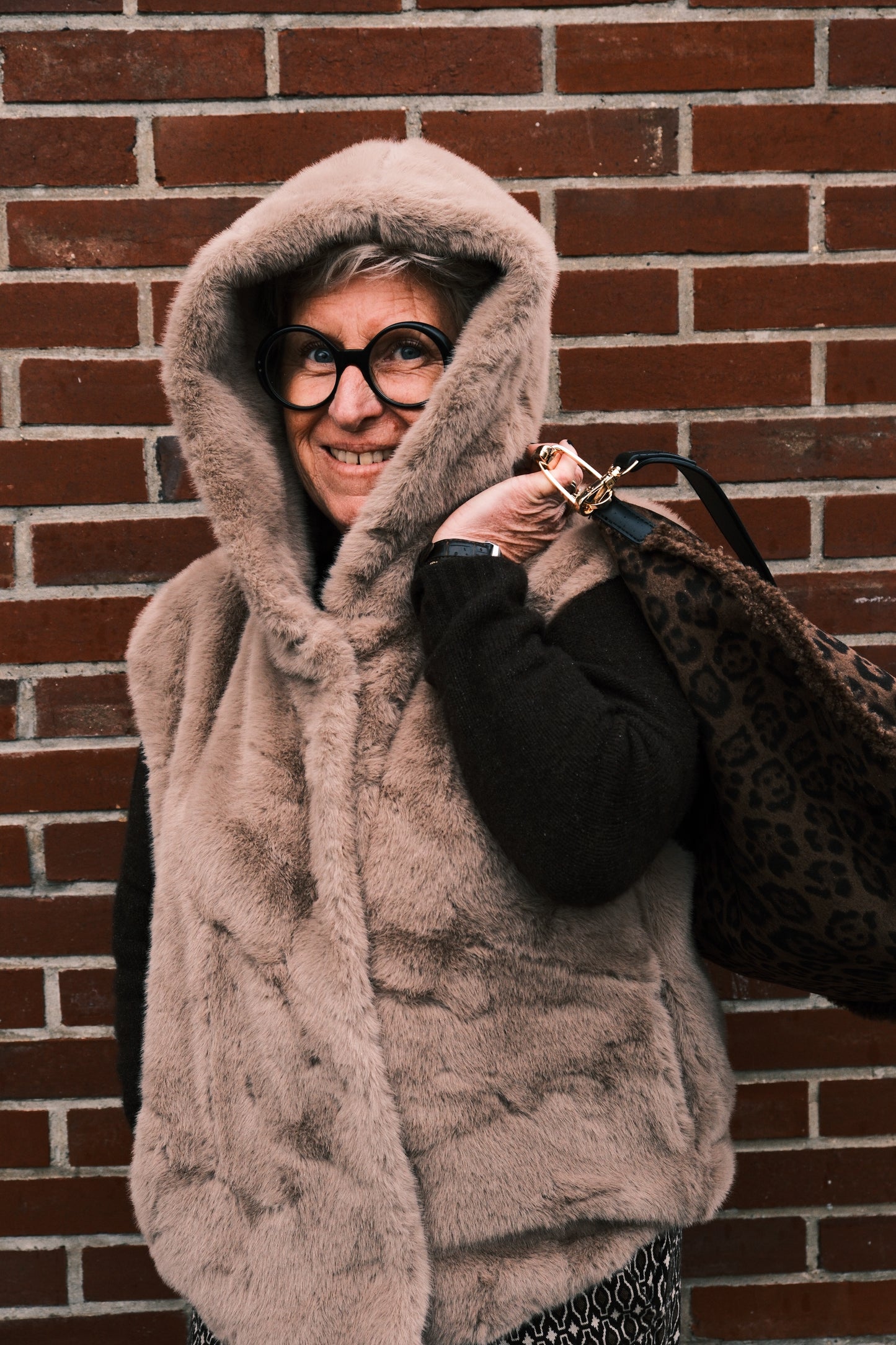 Fourrure sans manche