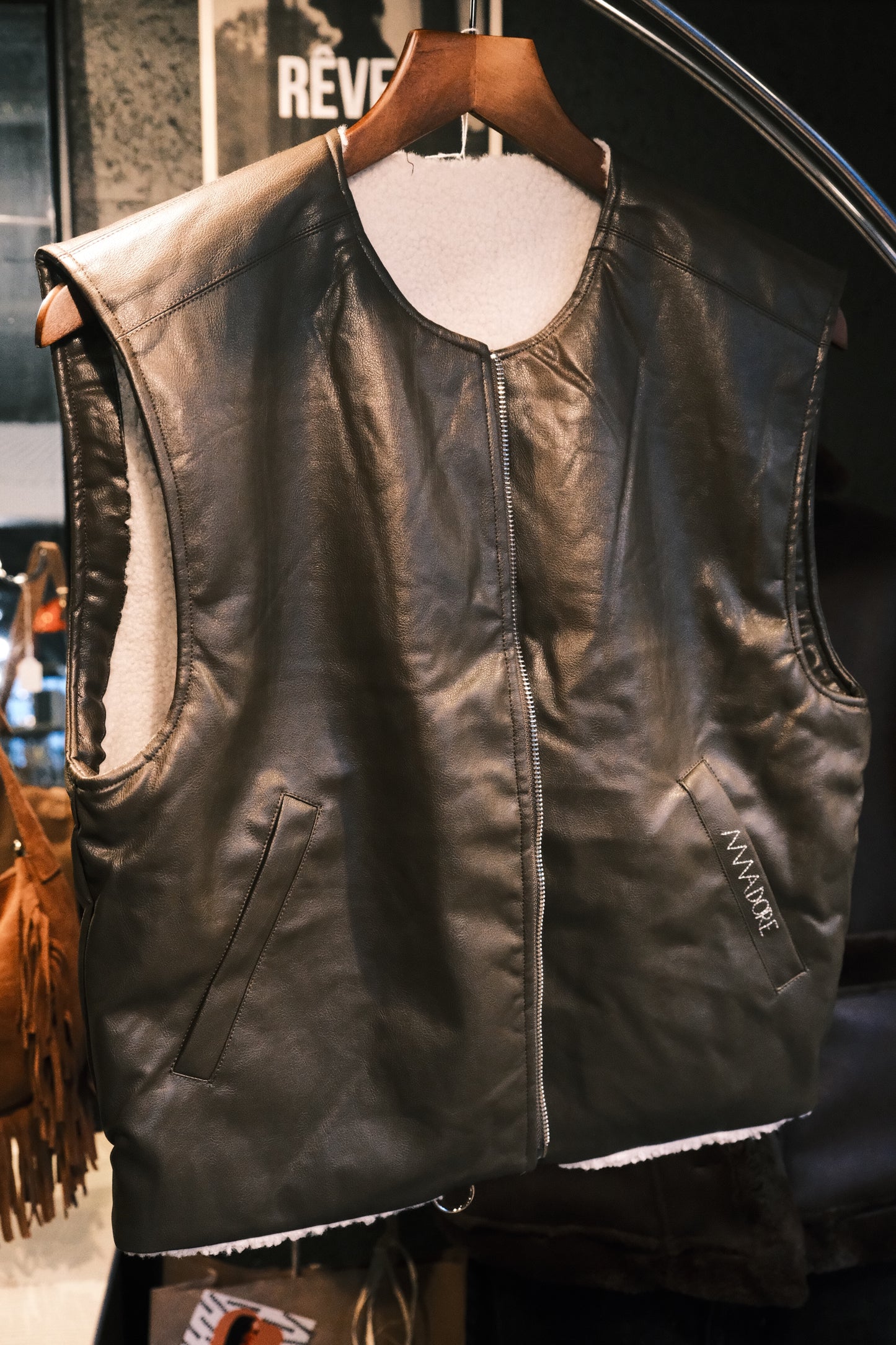 Sans manches réversible