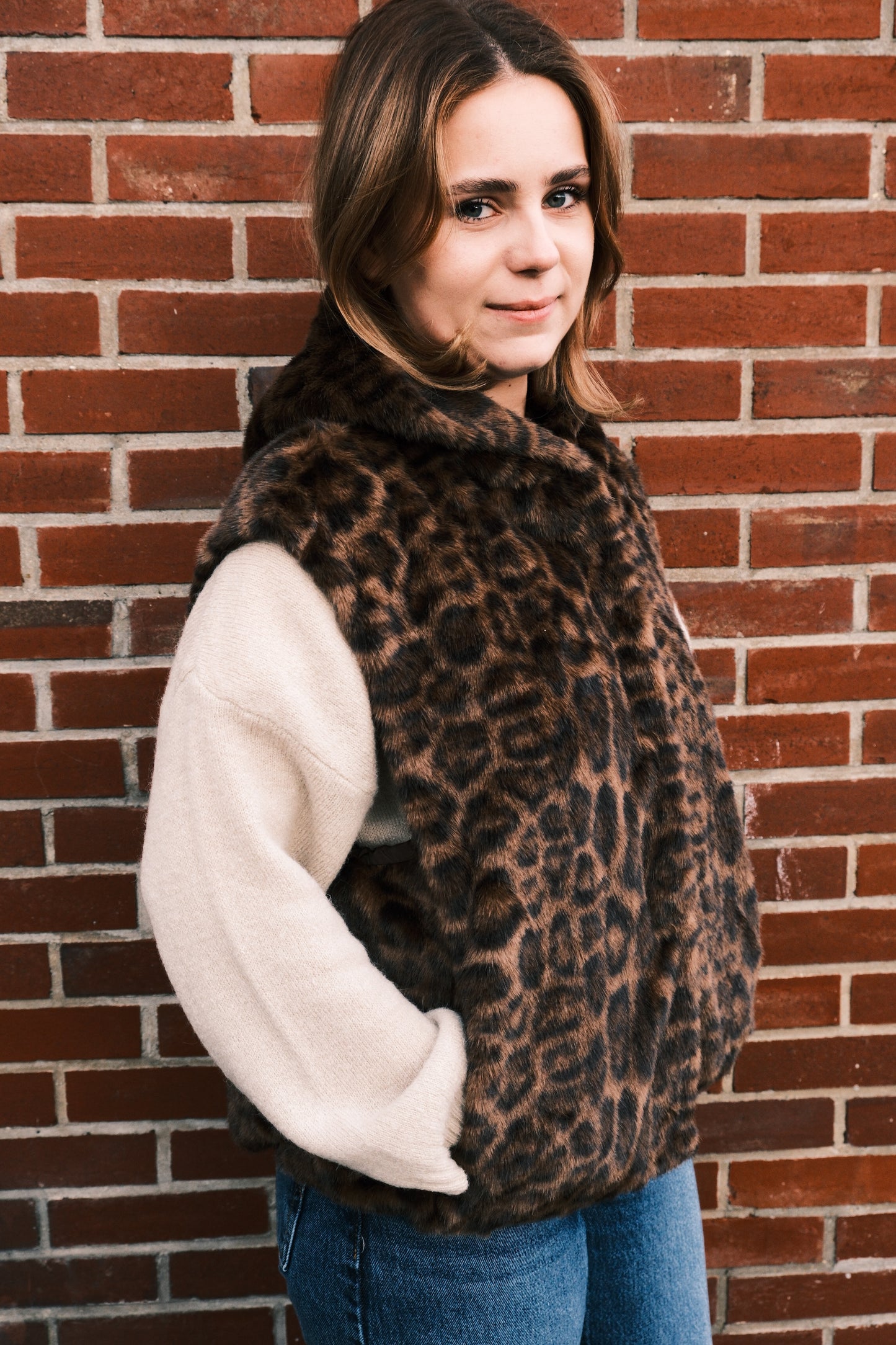 Fourrure sans manche