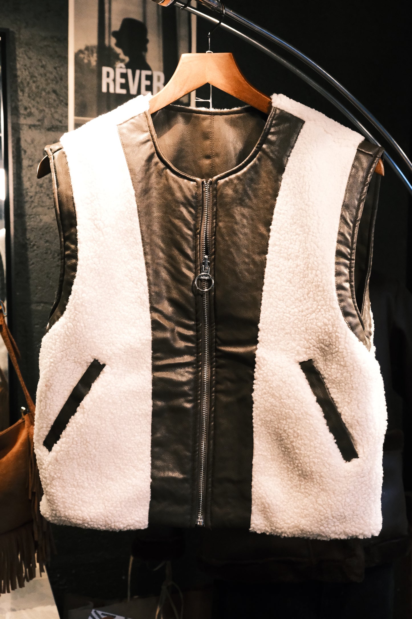 Sans manches réversible