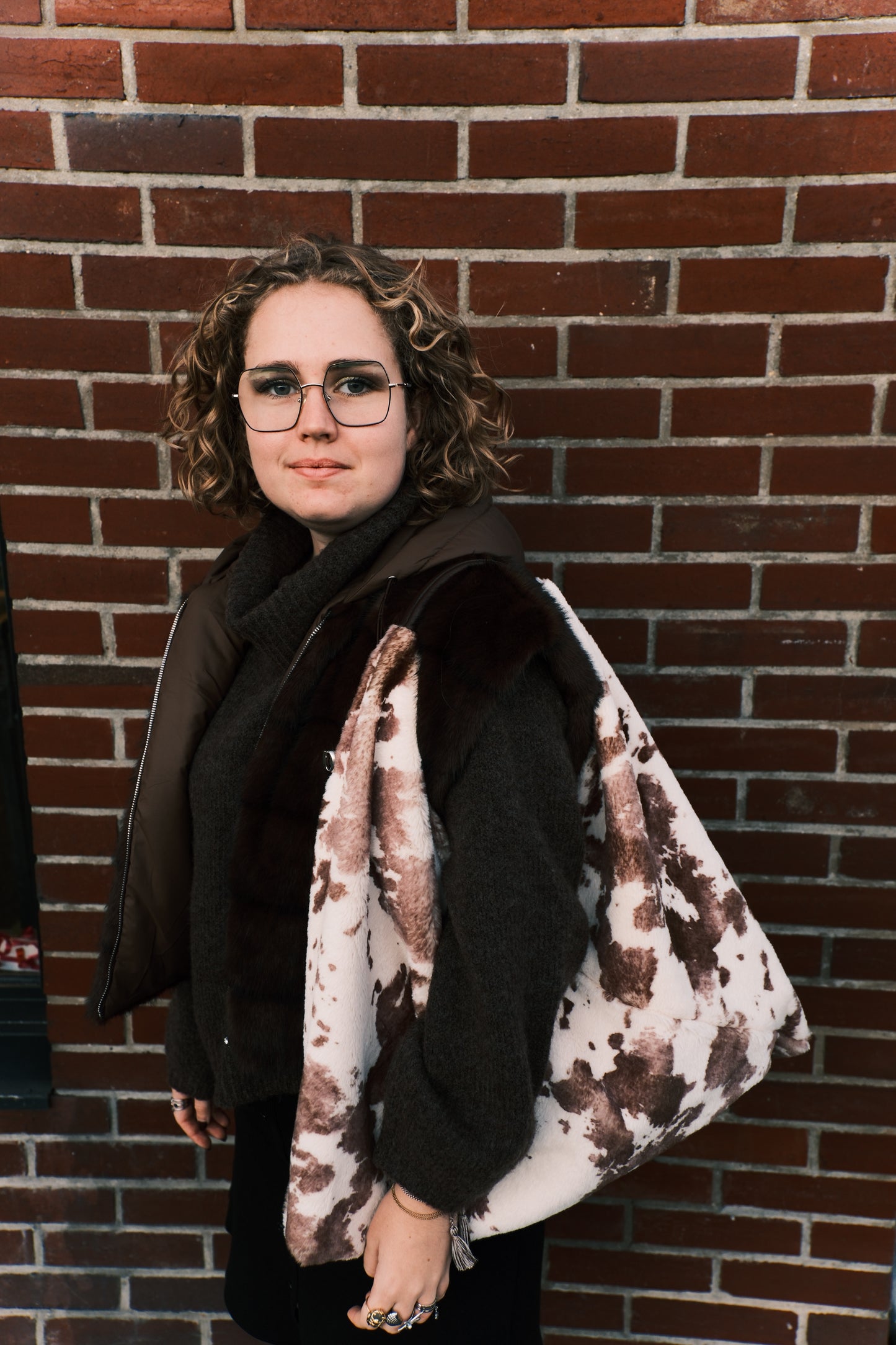 Veste fourrure sans manches