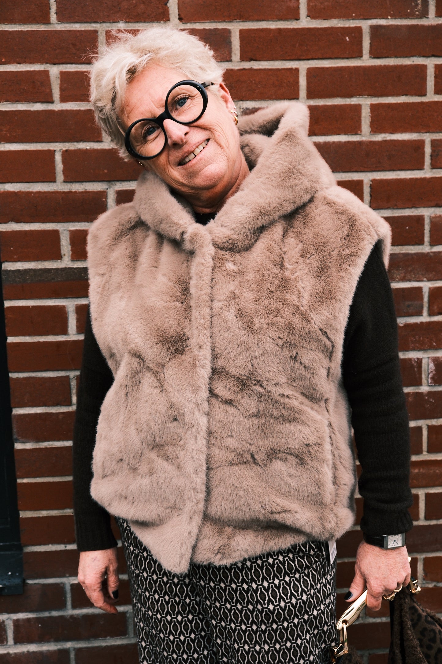 Fourrure sans manche