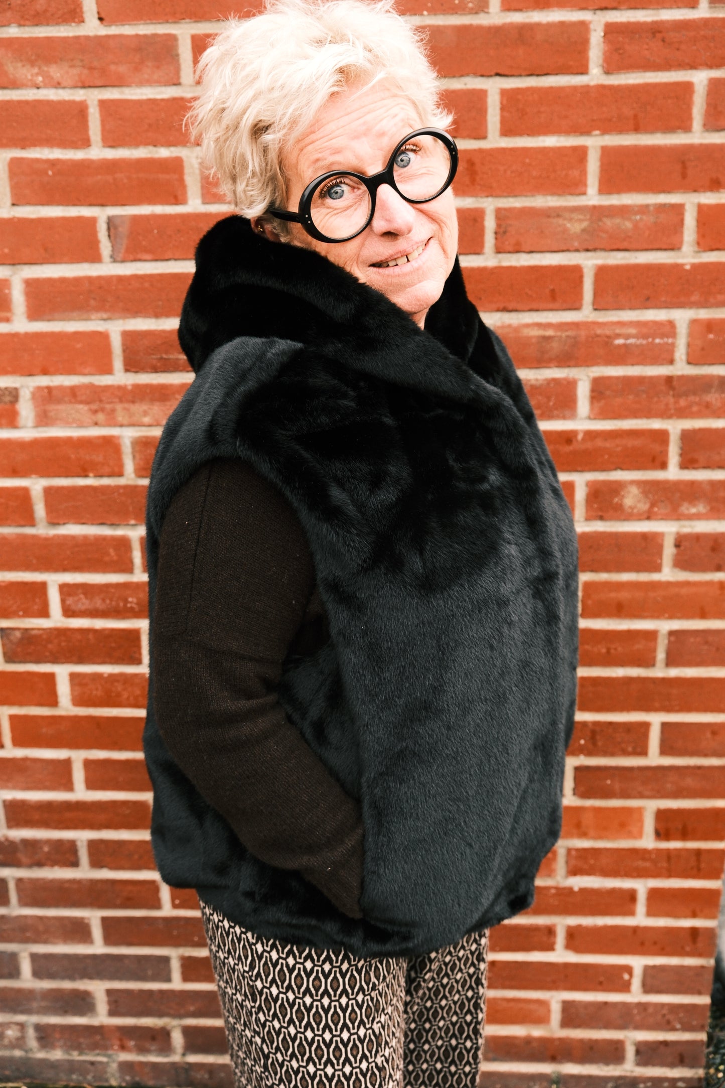 Fourrure sans manche