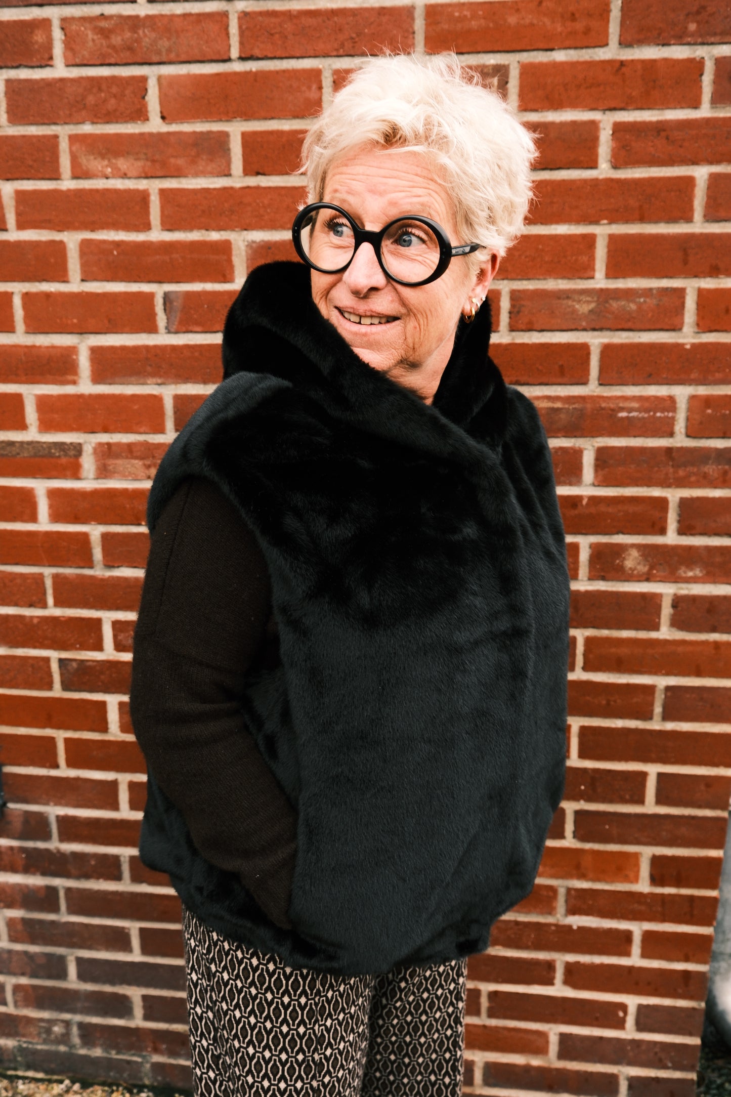 Fourrure sans manche