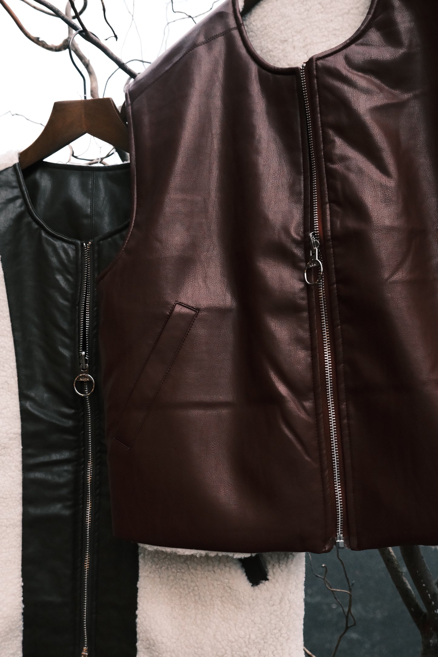 Sans manches réversible