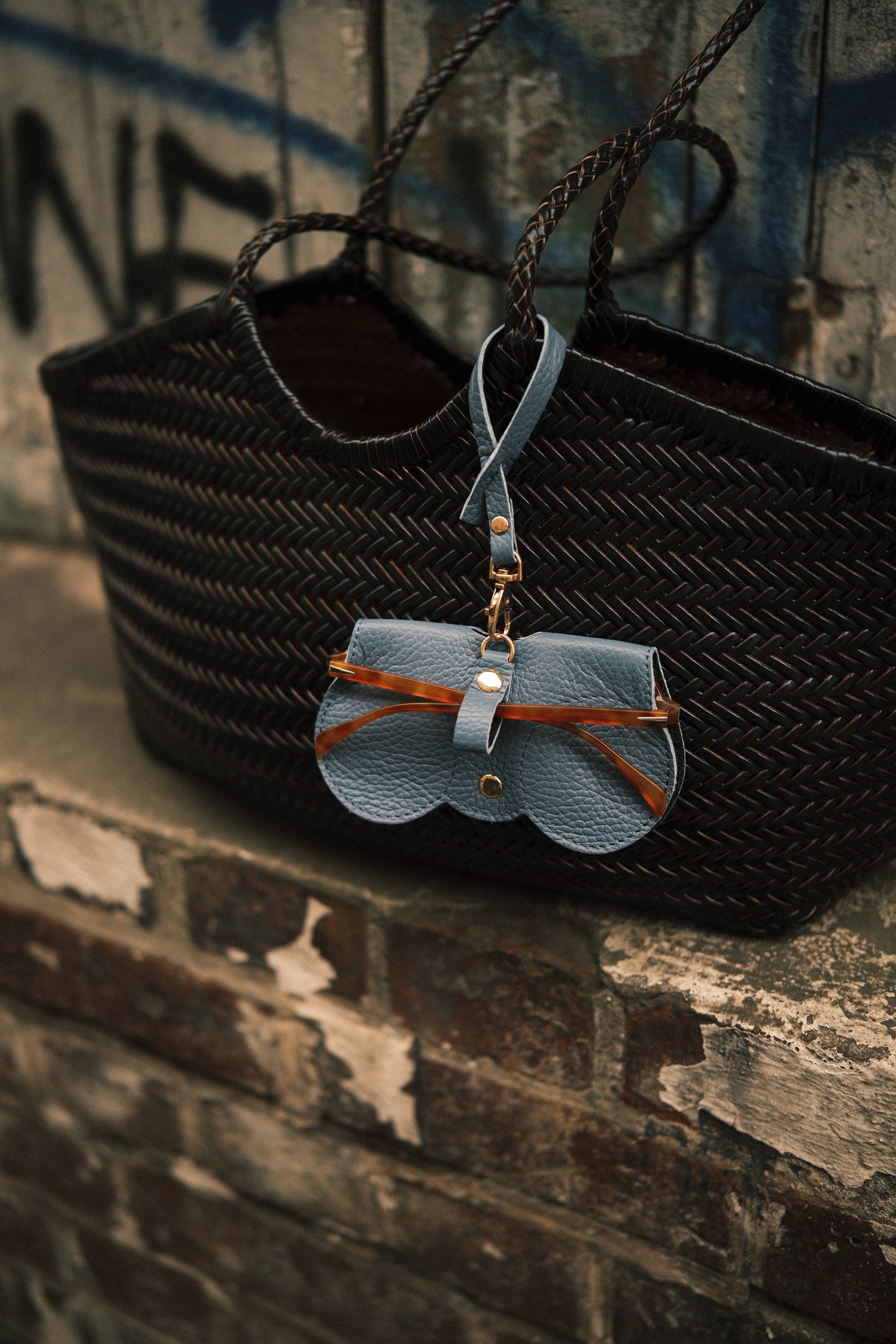 Étui à lunettes en cuir - Mamoune collection