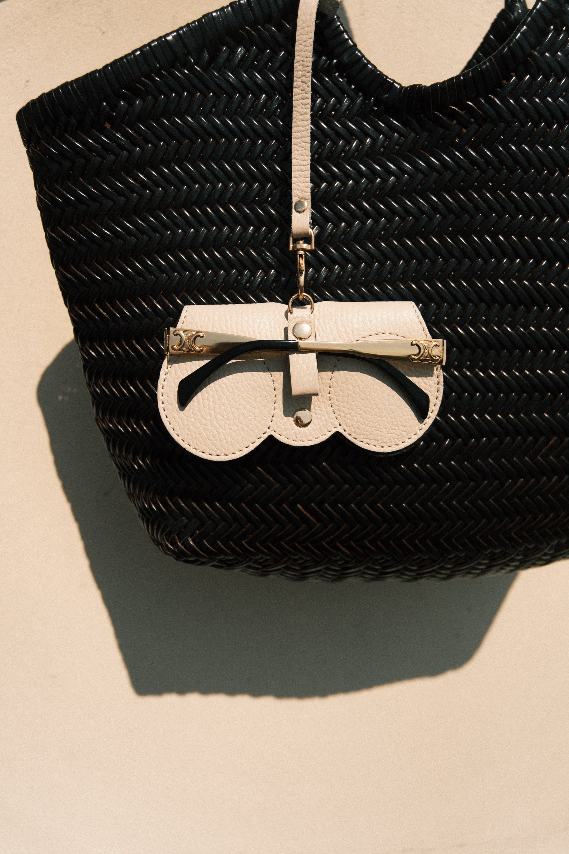 Étui à lunettes en cuir - Mamoune collection