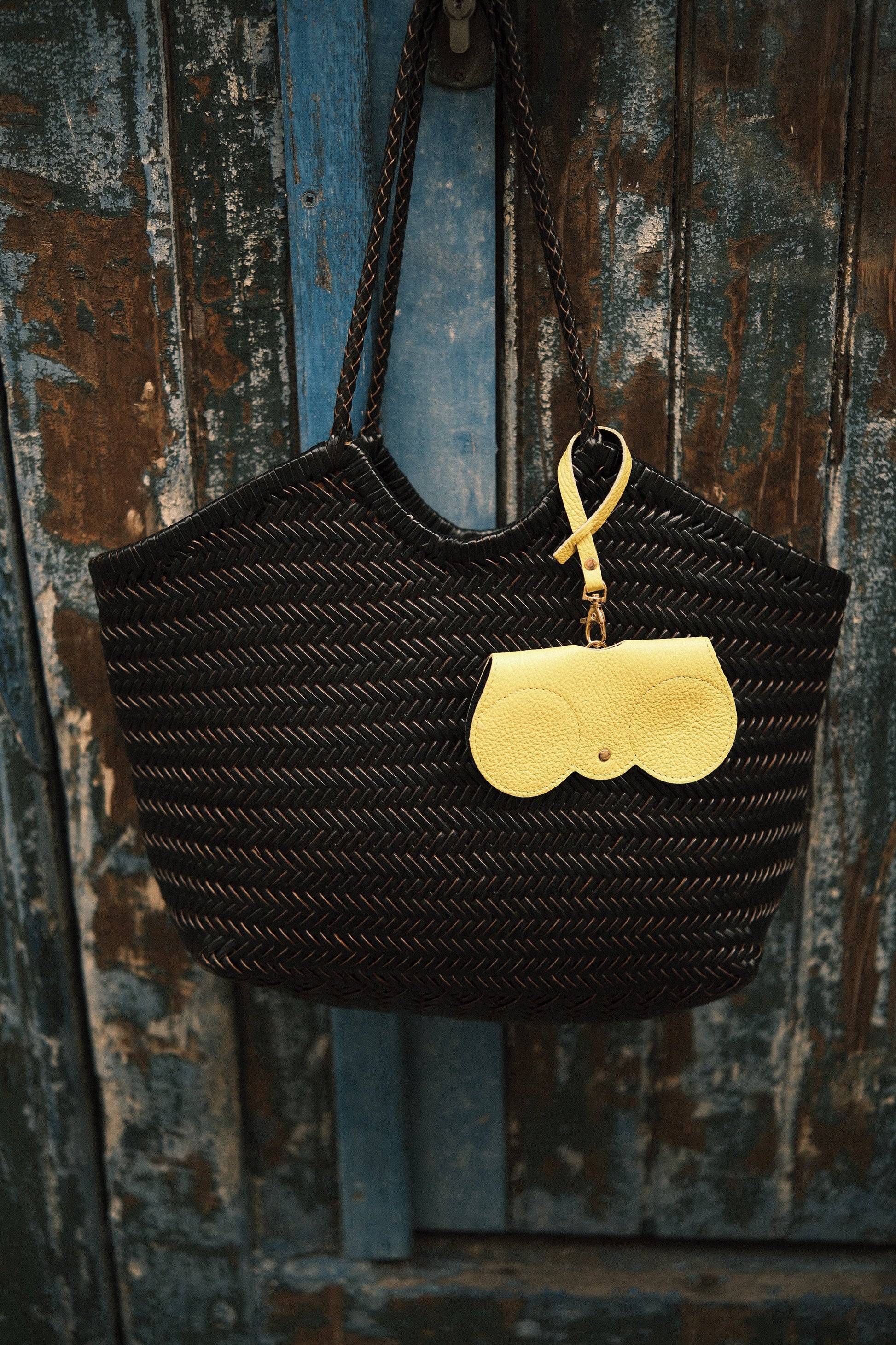 Étui à lunettes en cuir - Mamoune collection