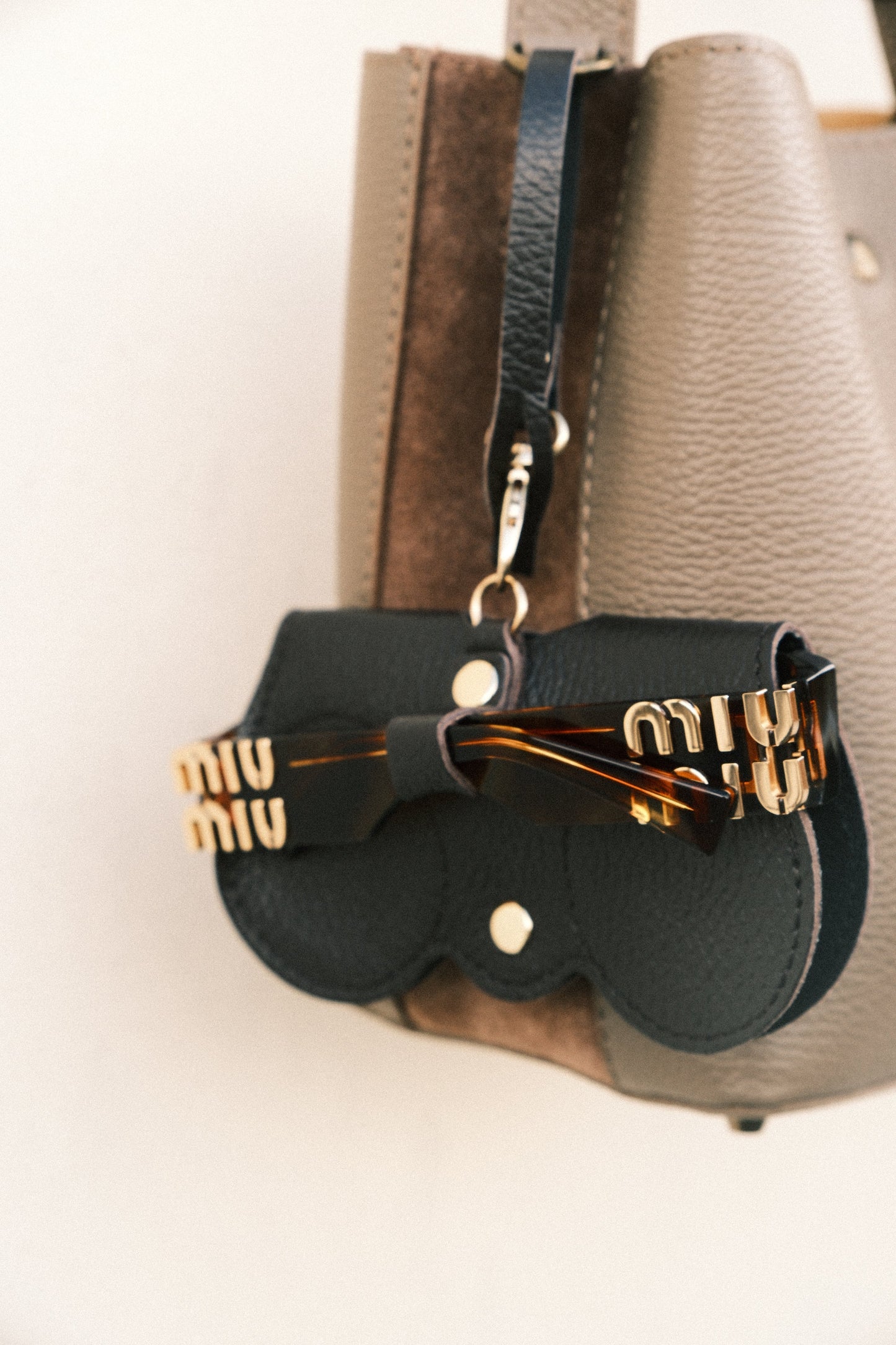 Étui à lunettes en cuir - Mamoune collection